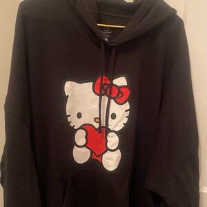 Hello Kitty Black and White Label Hoodie